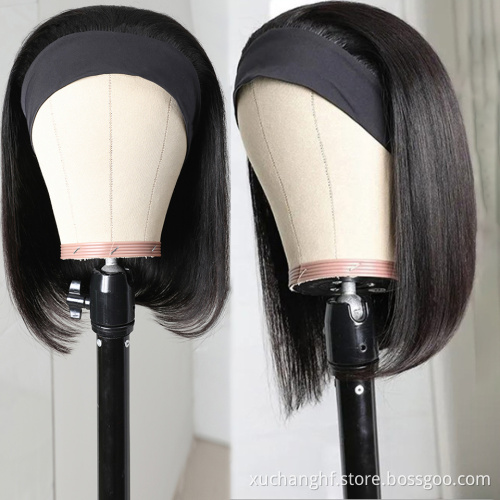 Wholesale Headband Wig Human Hair For Black Women,Raw Virgin Human Hair Headband Wigs